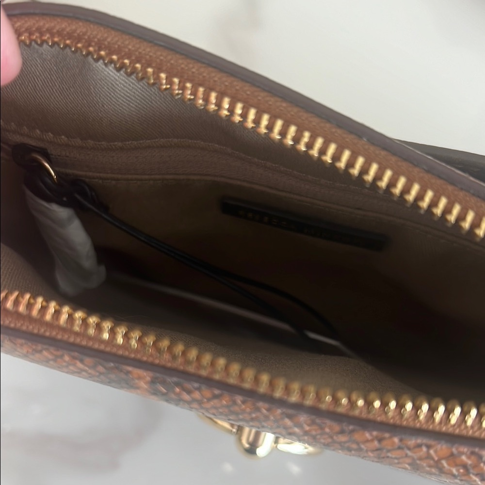 Rebecca Minkoff Jean Mac Equestrian Snakeskin Crossbody NWT $248 - Picture 4 of 15